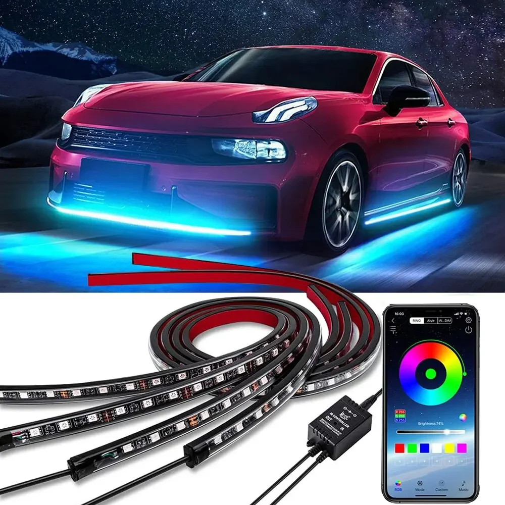 Rgb Underglow Strip - Lampu LED Neon RGB untuk Bawah