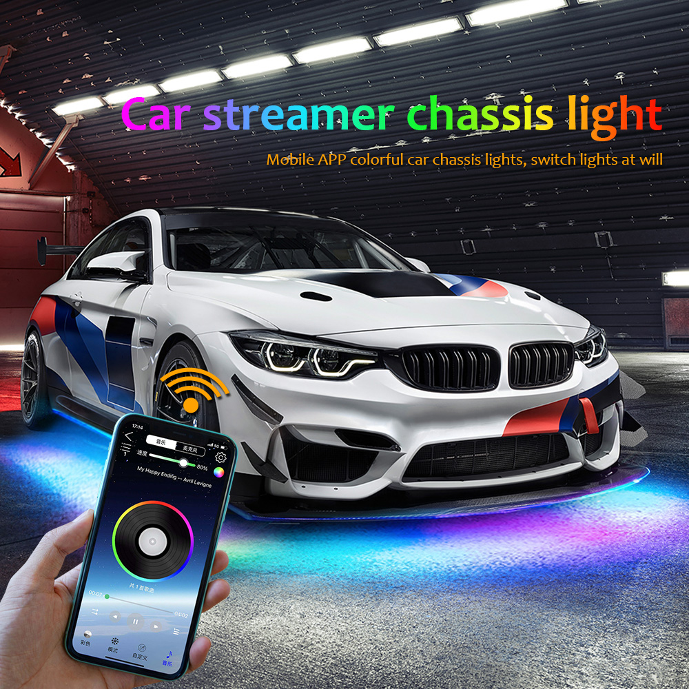 Lampu LED mobil, lampu suasana - Rgb Underglow Strip ulasan dan harga