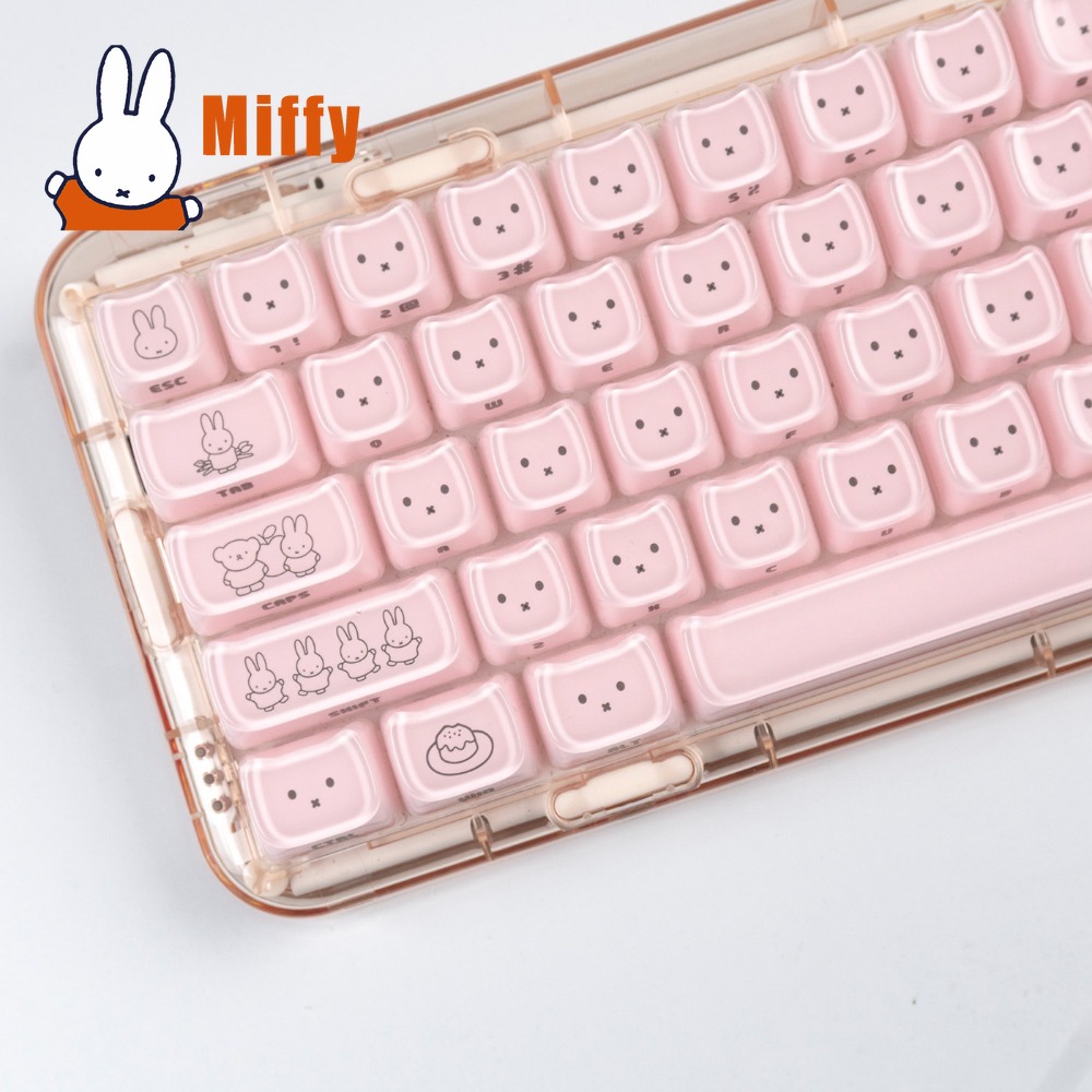 Kawaii Miffy Keycaps Penutup K - Gaming Keyboard Affordable ulasan dan harga