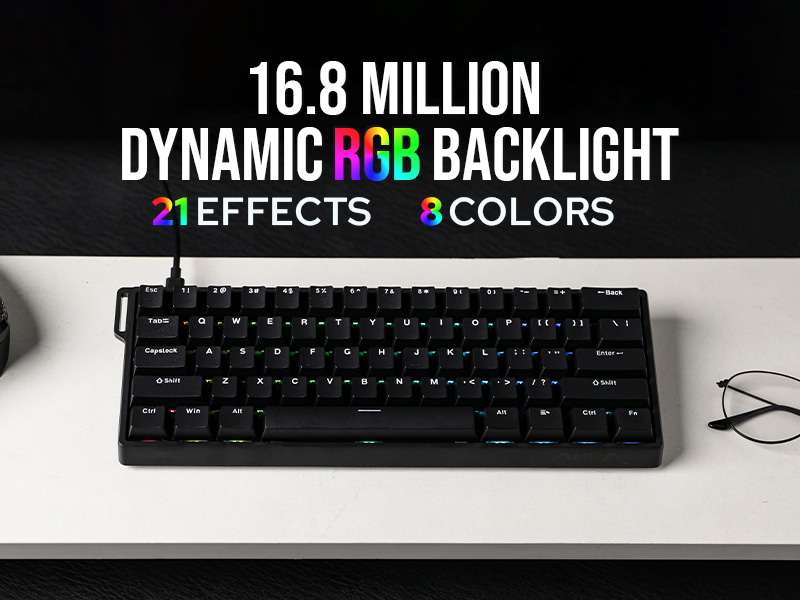 Keyboard Mekanik Custom AULA W - Gaming Keyboard Hall Effect Switches ulasan dan harga