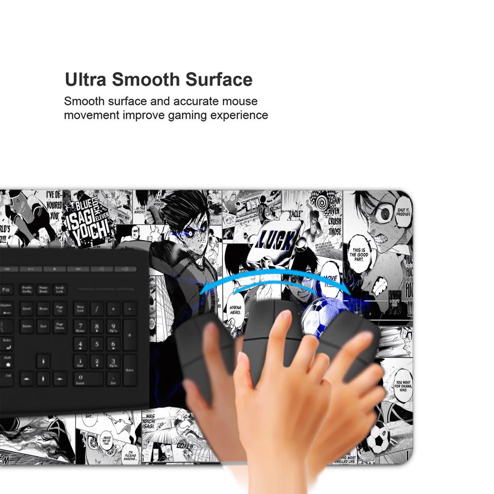 Hitam dan Putih Anime Mouse Pa - Gaming Keyboard Affordable ulasan dan harga