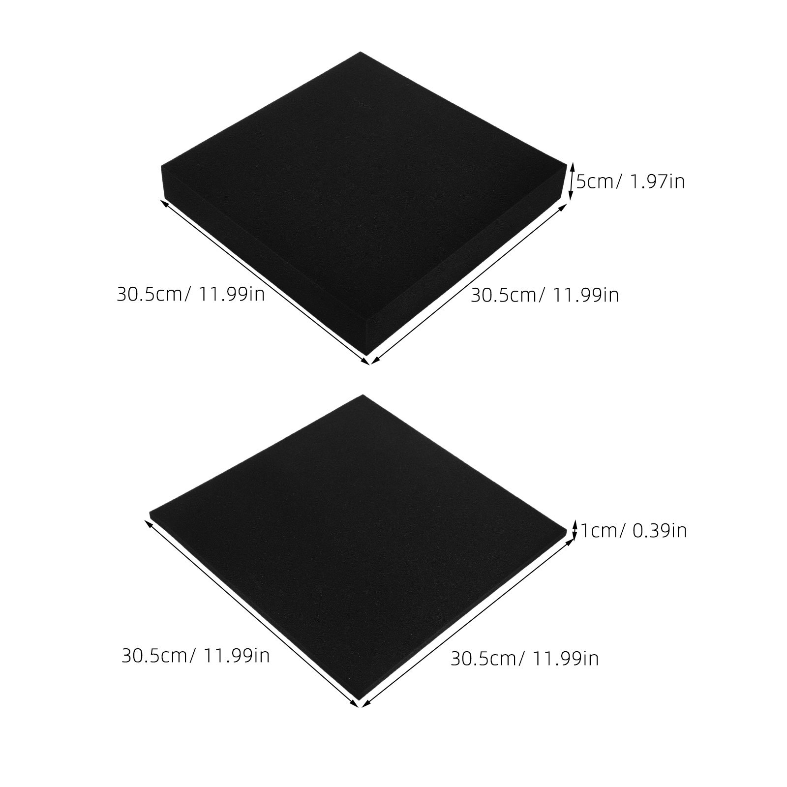4Pcs Bantalan Busa Kemasan Lem - Polyurethane Foam Sheet ulasan dan harga