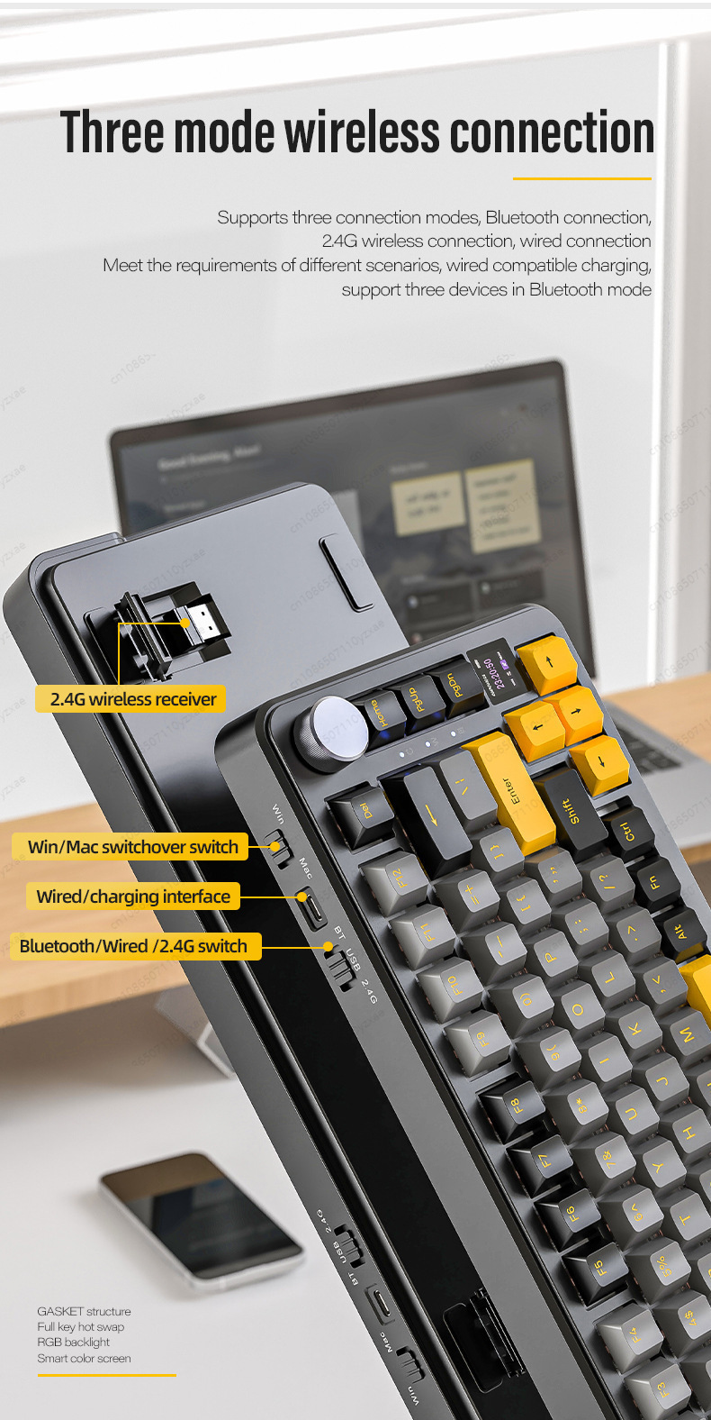 2024 Baru AL66 Keyboard Mekani - Gaming Keyboard Affordable ulasan dan harga